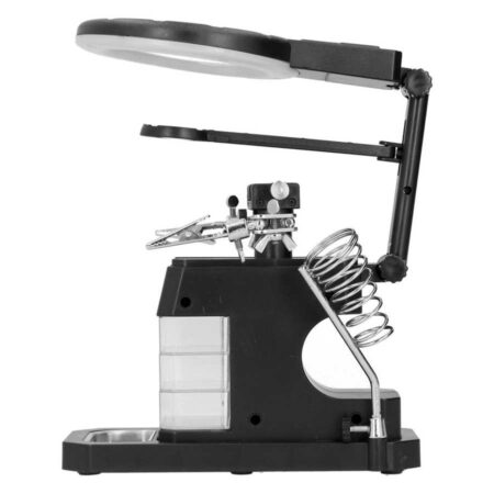 TE-803 2.5x/4x/16x USB Auxiliary Clip Welding Magnifying Glass 16 LED Hand Soldering Solder Iron Stand Holder Station Magnifier