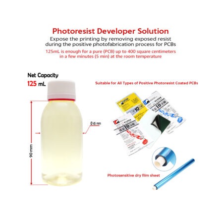 Photoresist Developer Solution 125mL for Electronic Photoresist PCBs