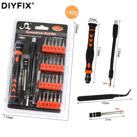 28 in 1 Multi-Function Screwdriver Bit Set SW-1021A For Mobile Phone Household Disassemble Opening Repair Tools