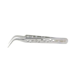 ZIS Anti-Static Stainless Tweezers Curved Tilted AAA-15