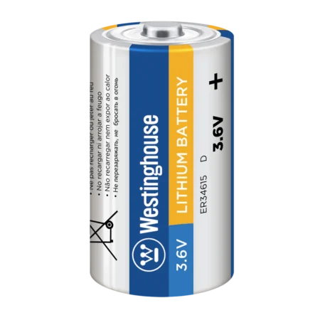 Westinghouse Lithium D Battery 3.6V Lithium-Thionyl Chloride Batteries ER34615