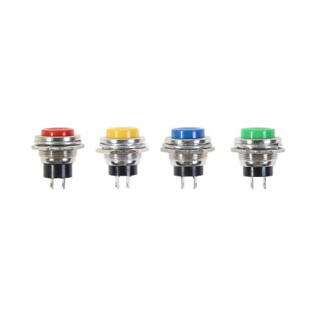 Metal Momentary Push Button N.O 2 pin 16mm