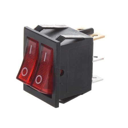 Dual Rocker Switch Dual SPST ON/OFF Switch 15A/250V 20A/125V AC 6Pin