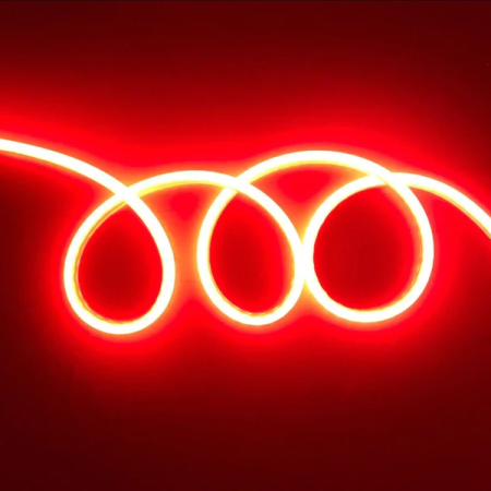 5M Neon Light Dance Party Decor Light Neon LED Lamp Flexible EL Wire Rope Tube Waterproof LED Strip Red