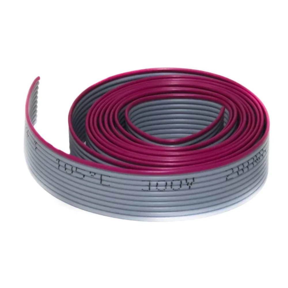 Gray Flat Ribbon Cable 14 Wires per 1 Meter