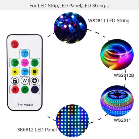14 Key Wireless RGB LED Controller for Addressable LED Strip