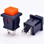Push Button Momentary Switch Square Shape 2 Pin DS-430