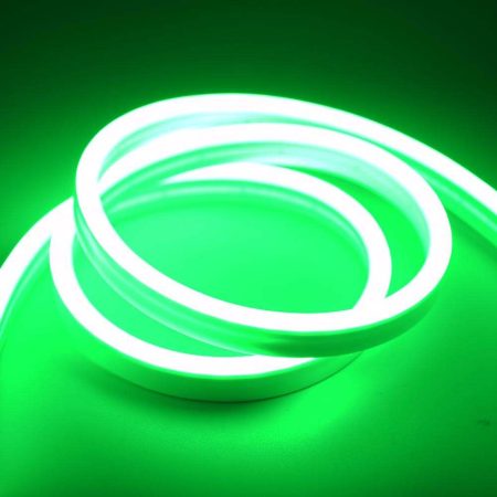 5M Neon Light Dance Party Decor Light Neon LED Lamp Flexible EL Wire Rope Tube Waterproof LED Strip GREEN