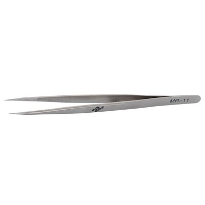M&R Anti-static Straight Tweezers MR-11 14cm