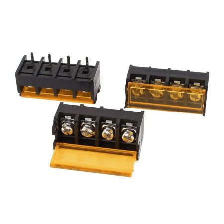 4 Pin Barrier Terminal Block Connector with Flap Cover Lid 9.5 mm HB9500SS-9.5-4p