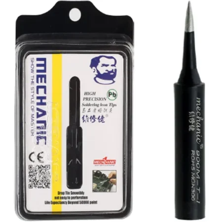 MECHANIC lead-free ESD soldering Tip 900M-T-I Straight Black