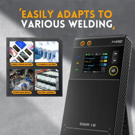 FNIRSI SWM-10 Portable Intelligent Spot Welding Machine with Color Screen and Power Bank Function