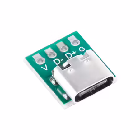 USB 3.1 Type C Connector 16 Pin to 4 pin Test PCB Board Adapter For Data Line Wire Cable Transfer