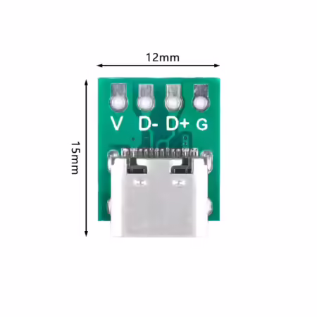 USB 3.1 Type C Connector 16 Pin to 4 pin Test PCB Board Adapter For Data Line Wire Cable Transfer