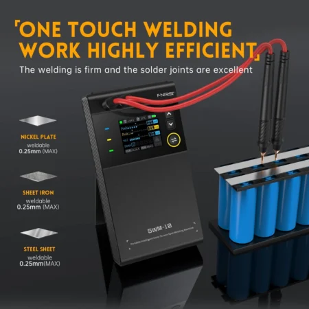 FNIRSI SWM-10 Portable Intelligent Spot Welding Machine with Color Screen and Power Bank Function