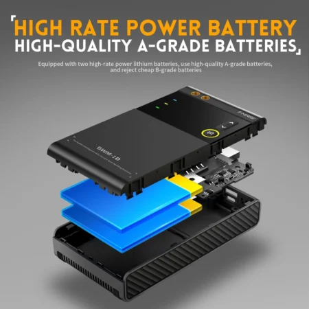 FNIRSI SWM-10 Portable Intelligent Spot Welding Machine with Color Screen and Power Bank Function