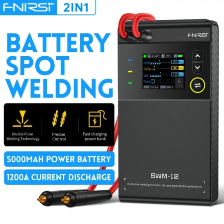 FNIRSI SWM-10 Portable Intelligent Spot Welding Machine with Color Screen and Power Bank Function