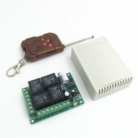 Remote Control Switch DC 12V 4 Channel Relay Receiver & Transmitter Module RF 433MHz Universal Wireless
