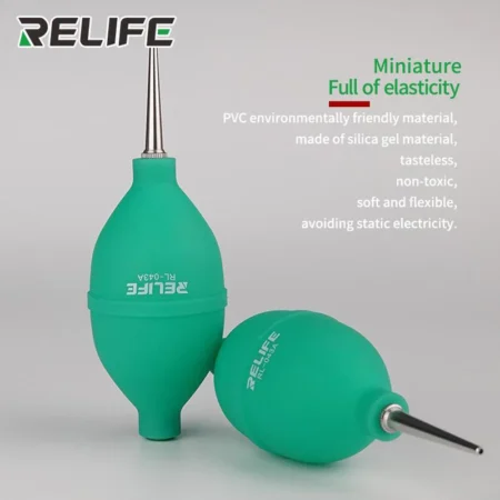 Relife RL-043A 2 In 1 Phone Repair Dust Cleaner Air Blower Ball Dust Cleaning Green Color