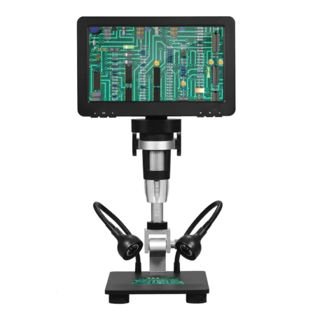 DM9H Microscope 7'' IPS Screen 1200X 16MP Camera, Magnification Soldering Microscope Digital Microscope