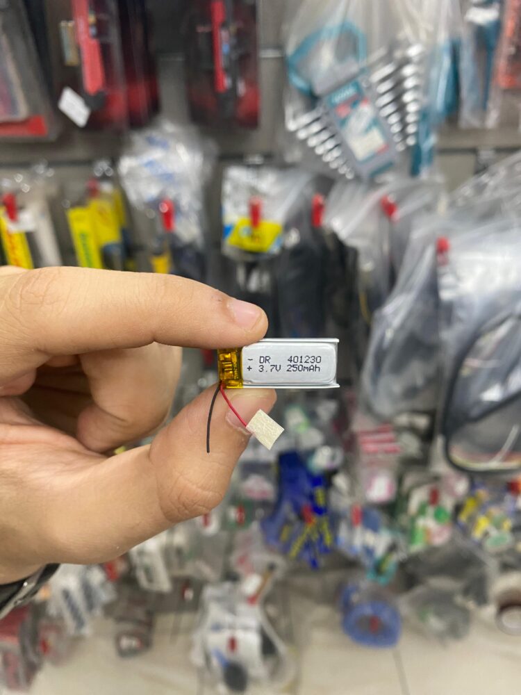 Polymer Li-Ion Single Cell Battery 3.7V 250mAh 401230 12*30*4mm