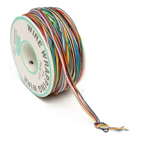 30 AWG Wrapping Wire 0.25mm 8-Wire Colored Wrapping (P/N B-30-1000) 300M