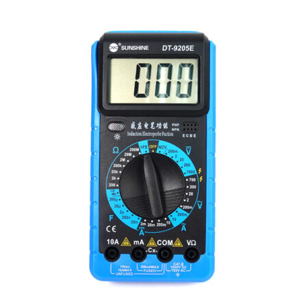 SUNSHINE DT-9205E High Precision Digital Multimeter Automatic On Off Warning AC/DC Voltage Current Resistance Capacitance Tester