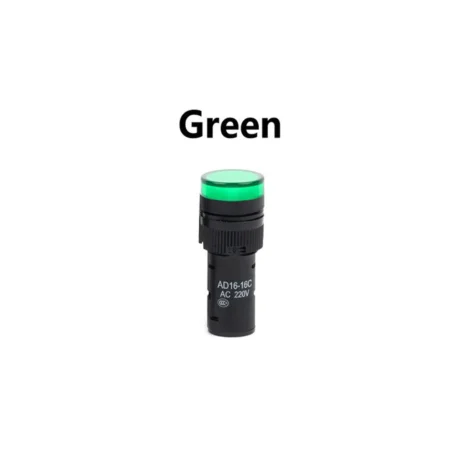 LED Indicator Pilot Light AD16-16DS AC 220V 20mA 16mm Green