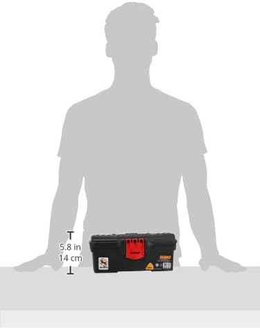 Mano Plastic Toolbox Port Bag 13 inch Red Color C.SR-13R 320x165x136mm