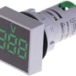 Display AC Voltmeter Square 22mm Green AD101-22VMS