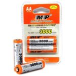 MP Rechargeable Battery AA Ni-MH 3000mAh 1.2V (2pcs)