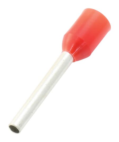 E1008 Red Crimp Connector Insulated Pin Terminal