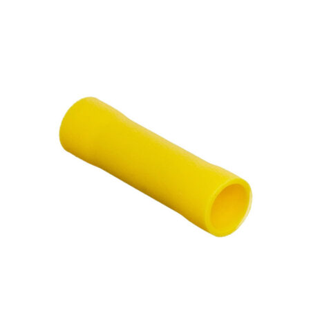 BV5.5 YELLOW Fully Insulated Butt Terminal Yellow 12-10 AWG Cable Butt Connector