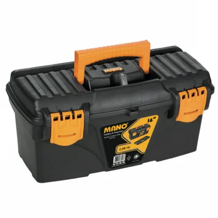 Mano Plastic Toolbox Port Bag 16 inch Yellow Color C.SR-16 410x209x195mm