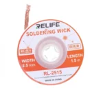 RELIFE Soldering Wick Desoldering Braid Solder Remover Wire RL-2515 2.5mm 1.5 Meter