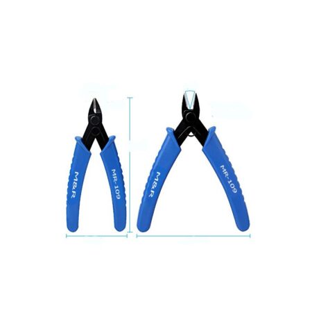M&R MR-109 Blue/Red Cutter Plier 5-inch Precision Diagonal Cutting Pliers