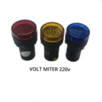 Display AC Voltmeter Circle 22mm RED AD60-22ACV