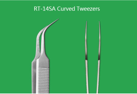 RELIFE RT-14SA Precise Tweezers Stainless Steel Curved Tweezers