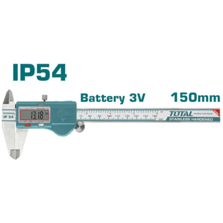 TOTAL Digital Caliper 150mm x 0.01mm TMT321506 IP54