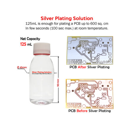 Silver Plating Solution 125mL for Electronic Boards