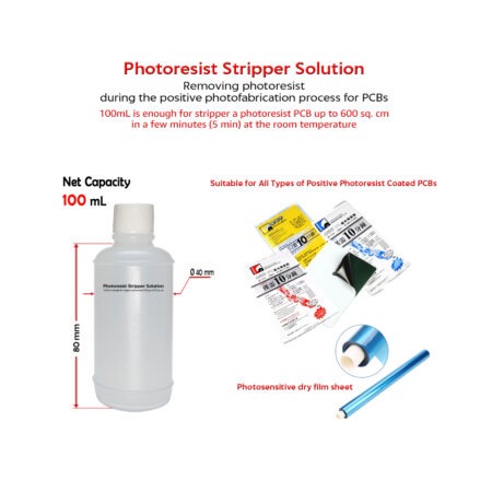 Photoresist Stripper Solution 100mL for Electronic Photoresist PCBs