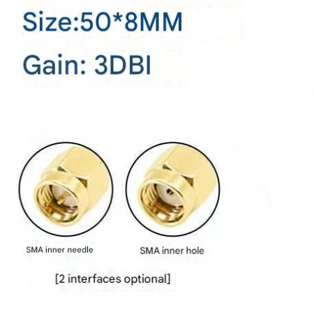 3DBI GSM Antenna SMA 5cm 900M 1800mhz Male Inner Needle