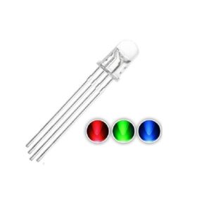 RGB Common Cathode LED 5mm 4 Pin Tricolor – Transparent