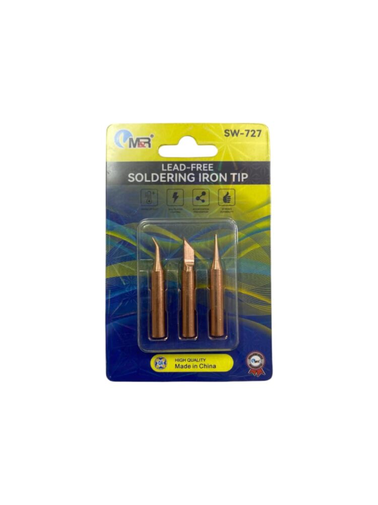 M&R LEAD-FREE Soldering Iron Tips 3PCS High Quality SW-727 Copper MR