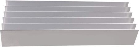 Aluminium Heat sink Heatsink 6 Fins (100 x 40 x 20 mm) White