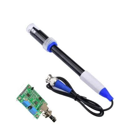 Liquid PH Value Detection Sensor E-201-9 Ph0-14 With PH Electrode Probe BNC Monitoring Control Board