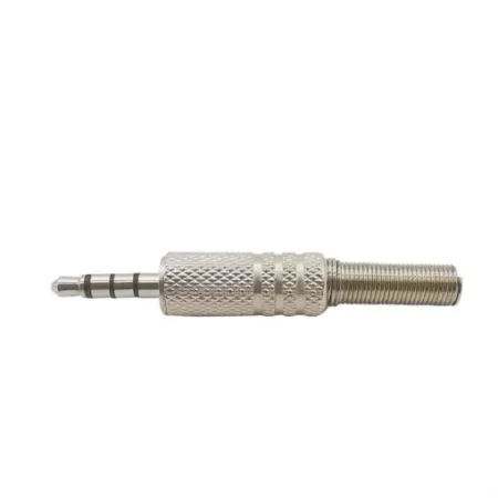Audio Plug Male AUX 3.5mm 4-Pole TRRS (Metal)