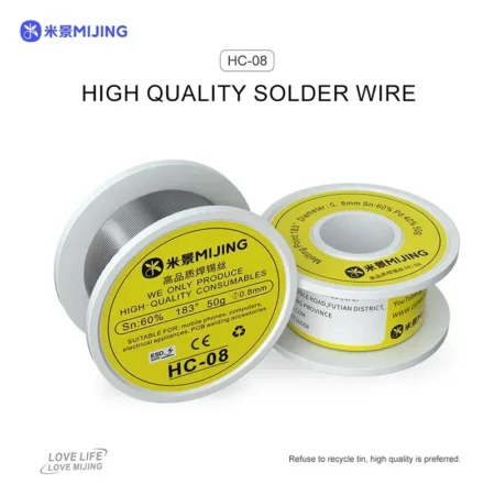 MIJING HC-08 Solder Wire 0.8mm Sn:60% 183C 50g High Quality