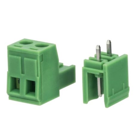 Pluggable Terminal Block 2-Pin KF2EDGV-5.08-2P Straight 5.08 mm (Rozetta Plug-in, Straight Header)