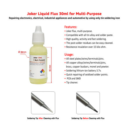 Joker Soldering Liquid Flux 30ml for Multi-Purpose
